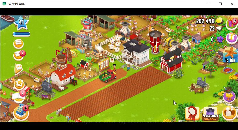 Hay Day Accounts Level 41 | Barn Storage 1050 + Silo Storage 625 | 202k Coins, 25 Diamonds |CN ON|Log Supercell ID|Take 3