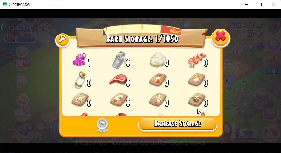 Hay Day Accounts Level 41 | Barn Storage 1050 + Silo Storage 625 | 202k Coins, 25 Diamonds |CN ON|Log Supercell ID|Take 8