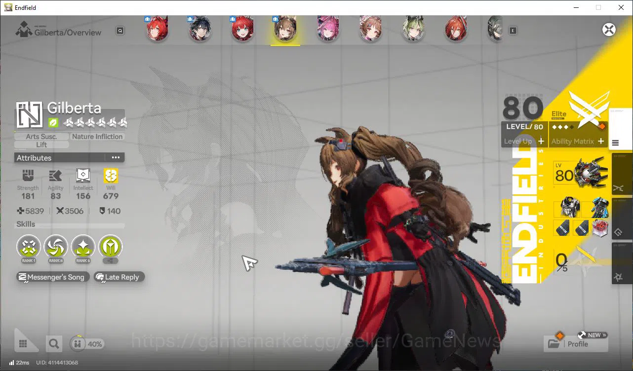 Arknights: Endfield Accounts Asia Lv53|1,7k Oro|6 SSR[(Laeva,Gilbert,ArdelP1)+S image 4
