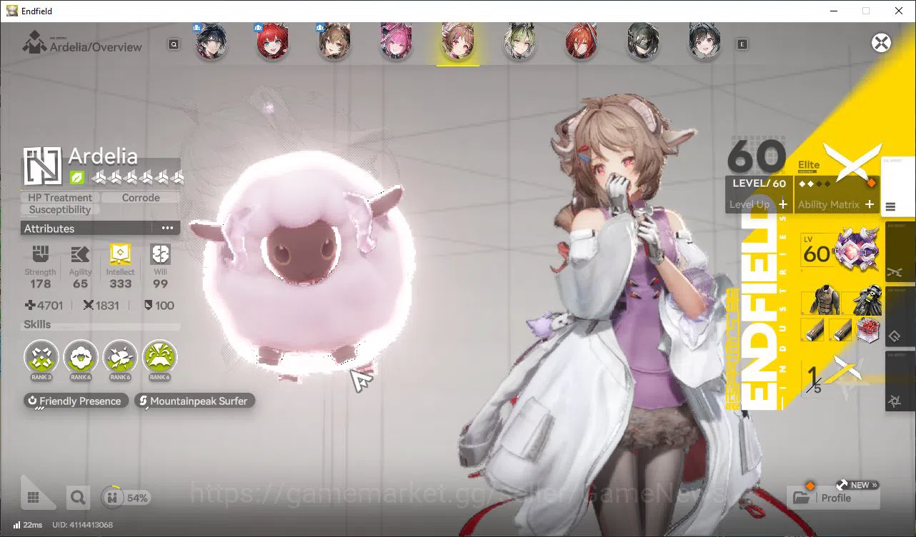 Arknights: Endfield Accounts Asia Lv53|1,7k Oro|6 SSR[(Laeva,Gilbert,ArdelP1)+S image 6