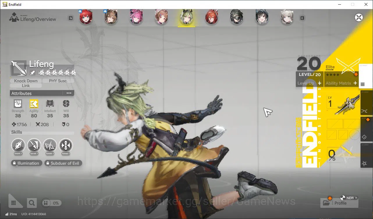 Arknights: Endfield Accounts Asia Lv53|1,7k Oro|6 SSR[(Laeva,Gilbert,ArdelP1)+S image 8
