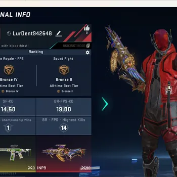 Blood Strike Accounts Others ASIA|Eternal Gun:INP-9 - Golden Elegy|1 Legendary Gun|1 Name-Changing Card|Check SS BS3278B