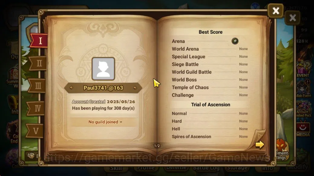 Summoners War: Sky Arena Accounts GLOBAL|Lv 25|Fresh Starter|1 NB5[Thesar]|Returning image 3