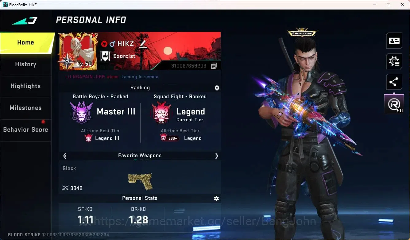 Blood Strike Accounts ASIA | AK47 7DS, Ethan BLEACH|5 Ultra Guns, 3 Ultr image 8