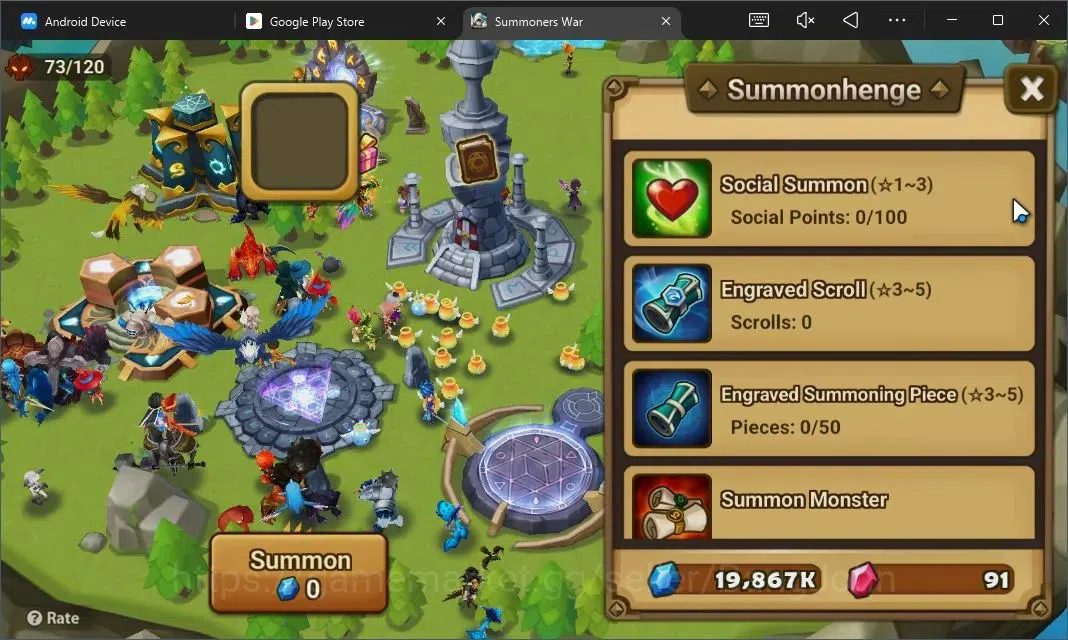 Summoners War: Sky Arena Accounts Starter GLOBAL | NB 5 TESHAR,Starter Gacha 115 12Y+160 11Y Scrool, 3 Legendary All 6
