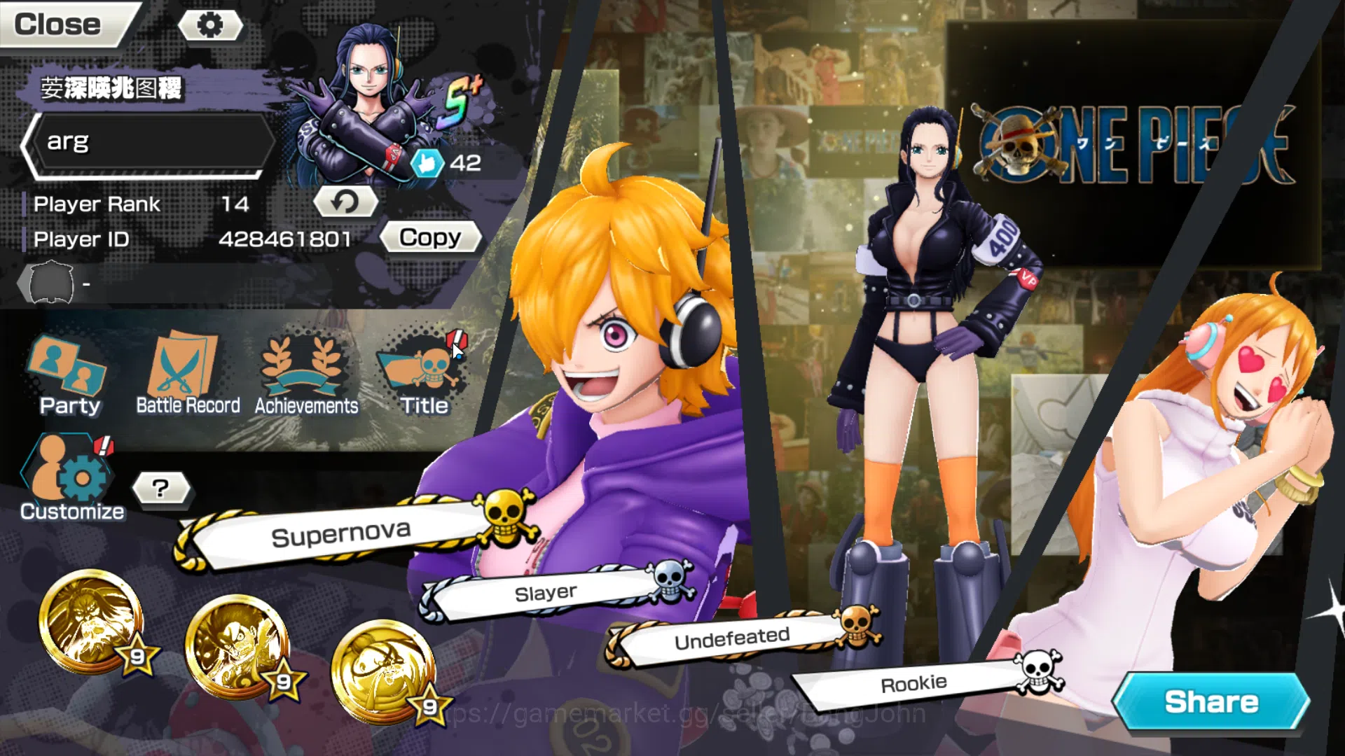 One Piece Bounty Rush Accounts Others GLOBAL|3 ex|5elders NUsjuro,Edward Newgate,Borsalino,etc|Take mail|check SS|OPBR185B 7