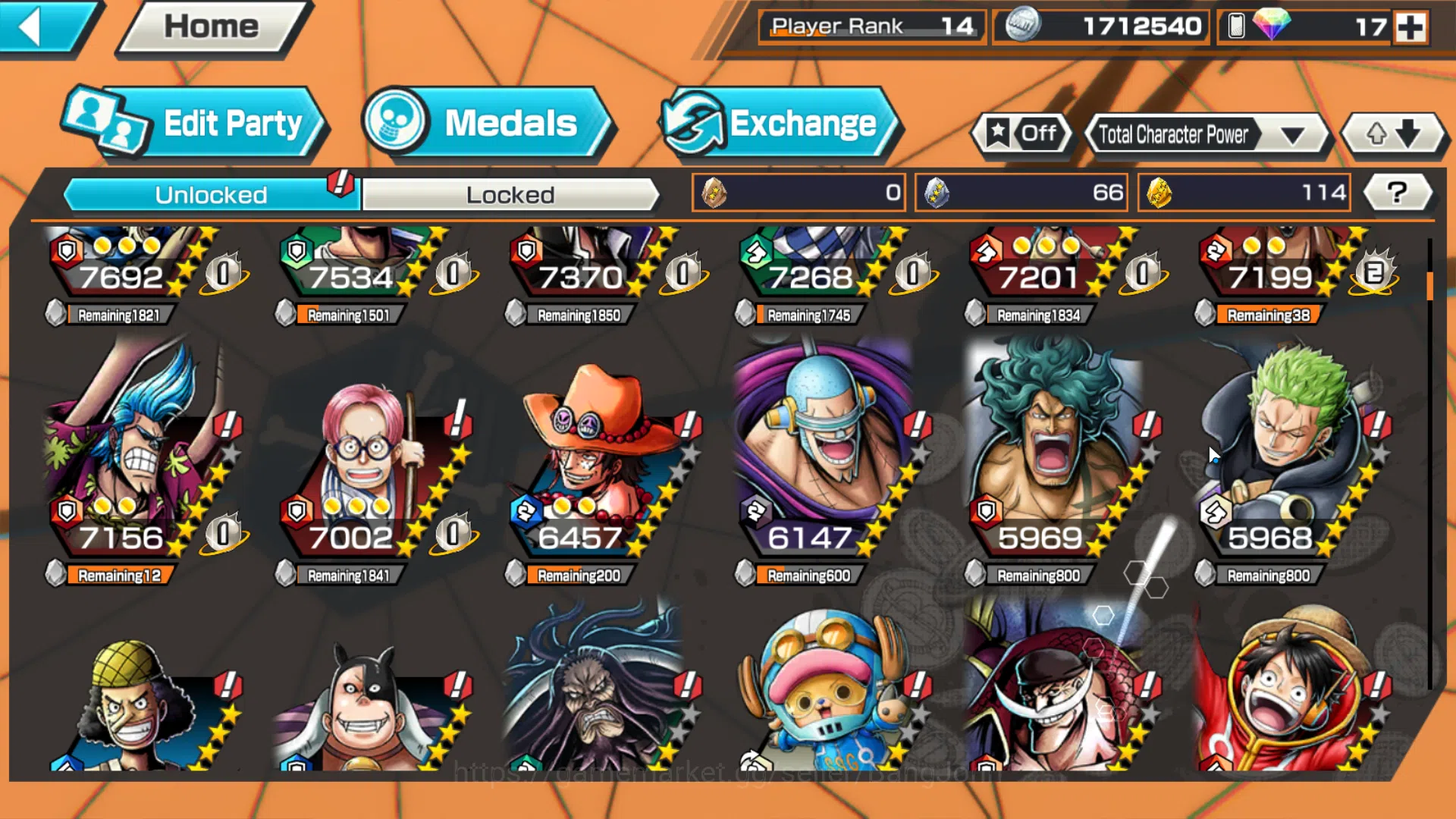 One Piece Bounty Rush Accounts Others GLOBAL|3 ex|5elders NUsjuro,Edward Newgate,Borsalino,etc|Take mail|check SS|OPBR185B 9