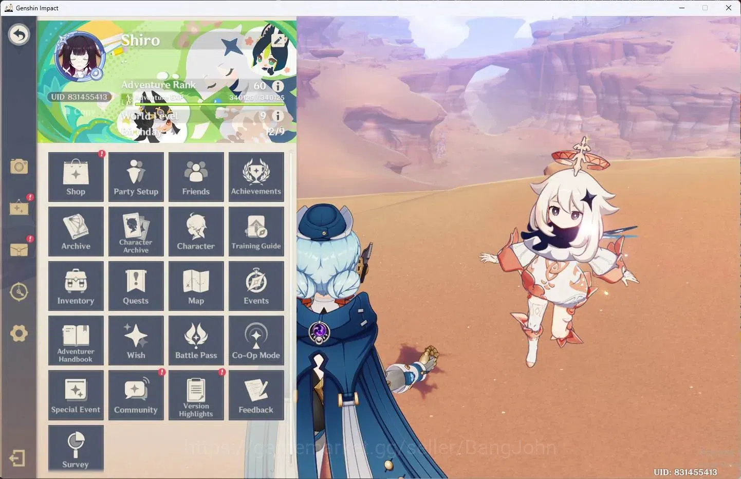 Genshin Impact Accounts ASIA | AR 60|19 Limit+6 Sign|ZibaiC1,GanyuC1,Hu Ta image 1