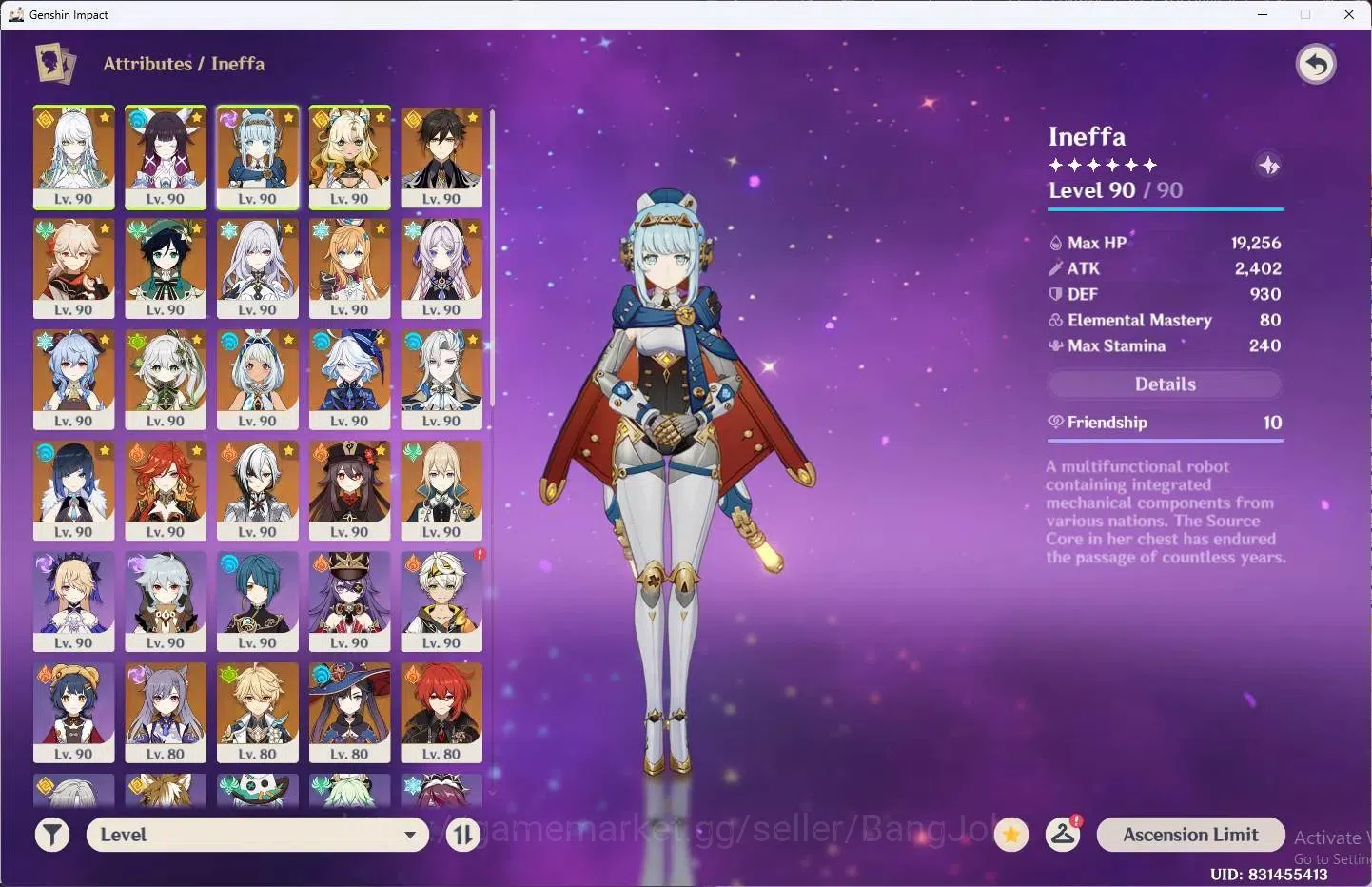 Genshin Impact Accounts ASIA | AR 60|19 Limit+6 Sign|ZibaiC1,GanyuC1,Hu Ta image 2