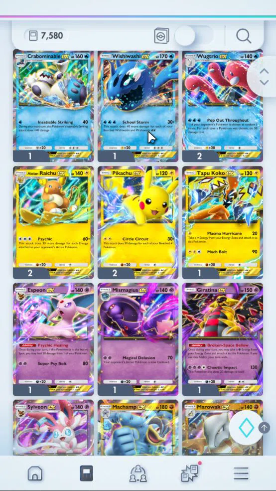 Pokémon TCG Pocket Accounts EN 7,5K Card|121EX|3Crown [Bombirdier,Mew,RCandy]3 image 15