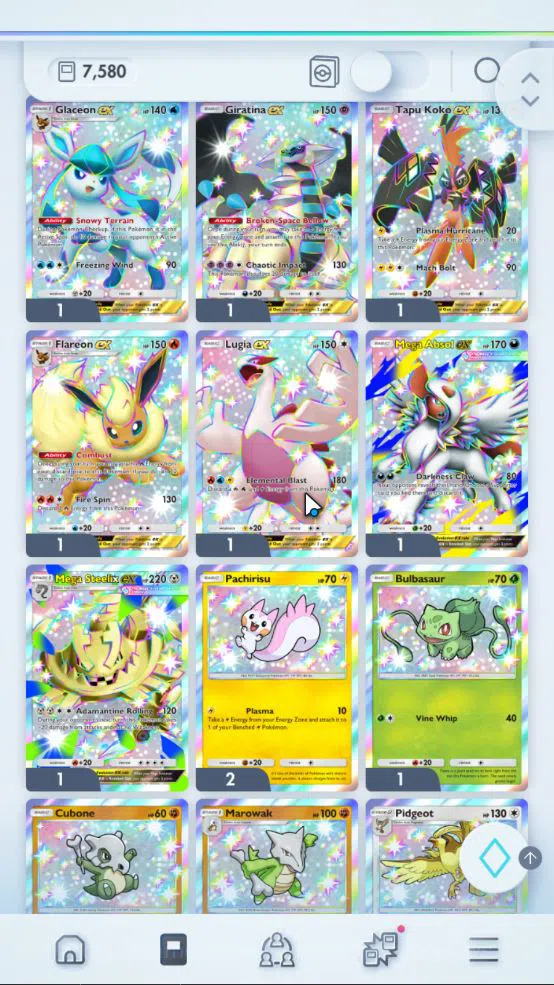Pokémon TCG Pocket Accounts EN 7,5K Card|121EX|3Crown [Bombirdier,Mew,RCandy]3 image 2