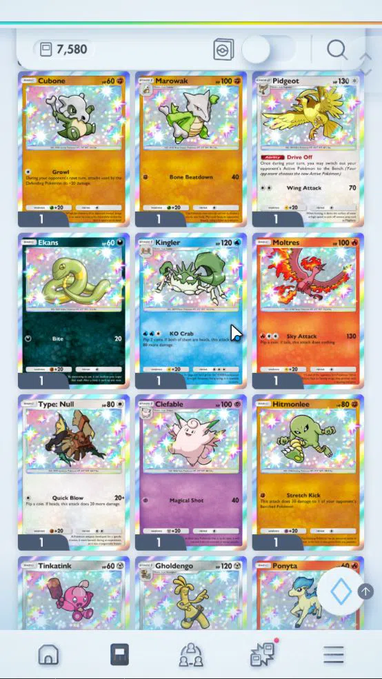 Pokémon TCG Pocket Accounts EN 7,5K Card|121EX|3Crown [Bombirdier,Mew,RCandy]3 image 3