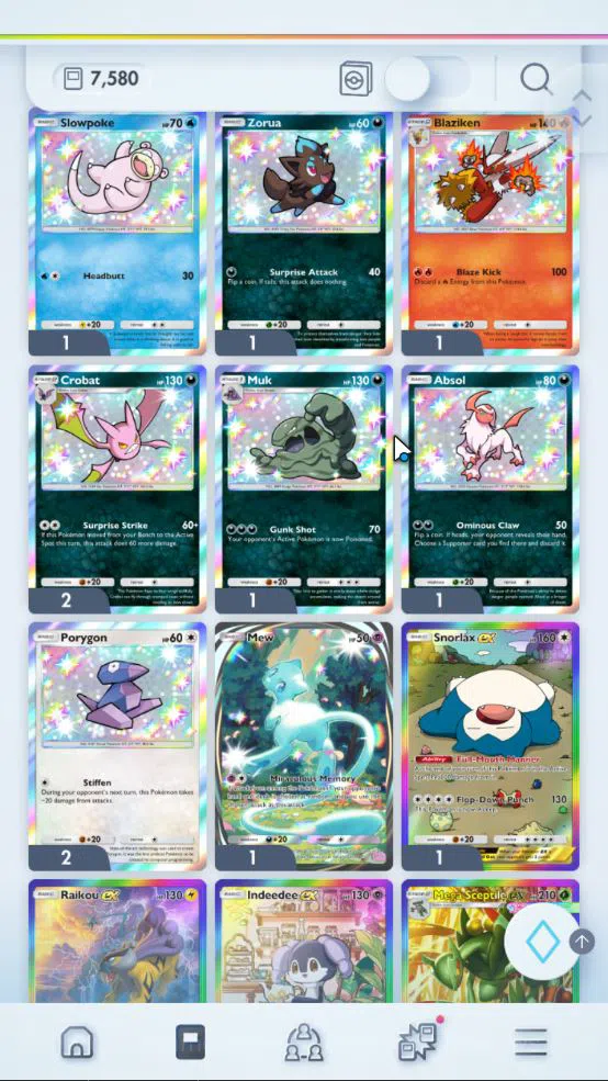 Pokémon TCG Pocket Accounts EN 7,5K Card|121EX|3Crown [Bombirdier,Mew,RCandy]3 image 4