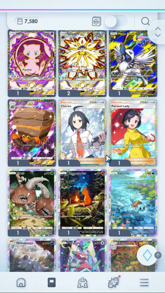 Pokémon TCG Pocket Accounts EN 7,5K Card|121EX|3Crown [Bombirdier,Mew,RCandy]3 image 6