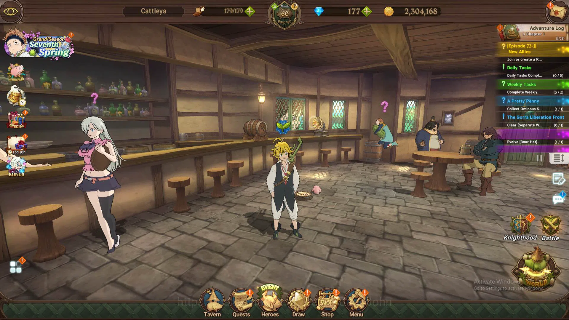 The Seven Deadly Sins: Grand Cross Others GLOBAL|2.6M CC|DM 177+LS 90|5 UR Meresca 3/6,Gowth image 1