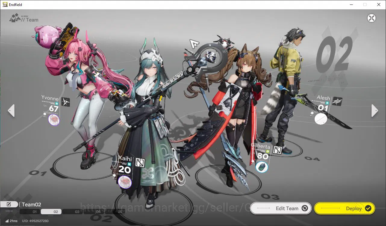 Arknights: Endfield Accounts Asia Lv56|100%Explore|7SSR(Yvonne,Laevatain,Gilber image 3