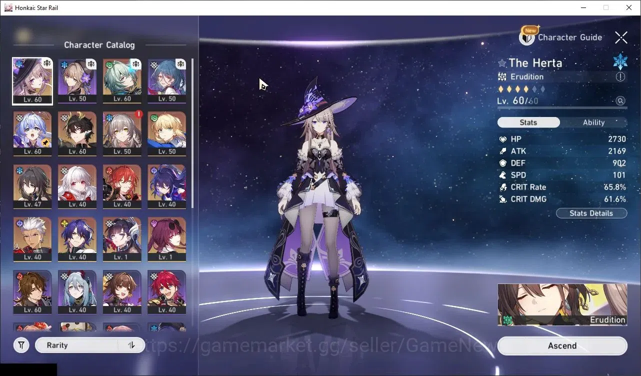 Honkai Star Rail Accounts ASIA |TL 44|11 Limited|The Herta,Anaxa,Kafka,Hysil image 4