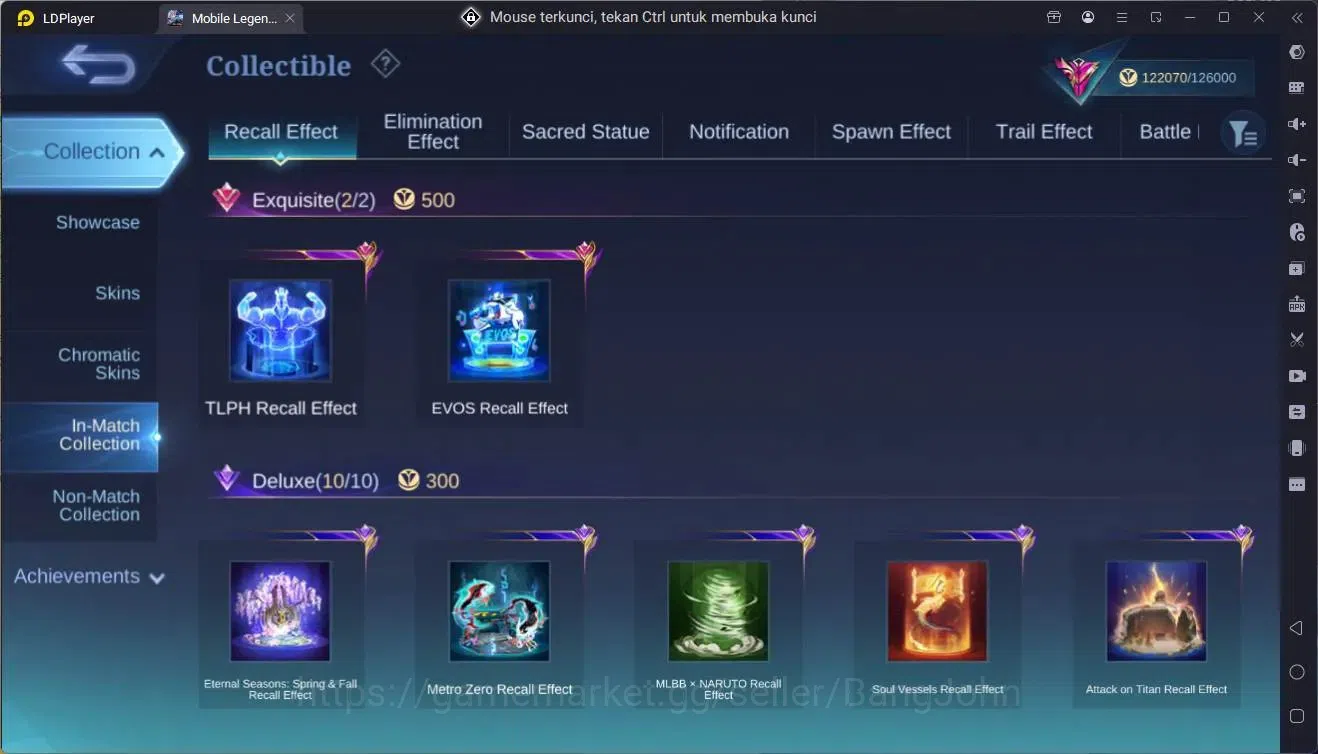 Mobile Legends: Bang Bang Accounts Global|Hero 132|Skin 360|Exalted|Legend Franco|ASP image 11