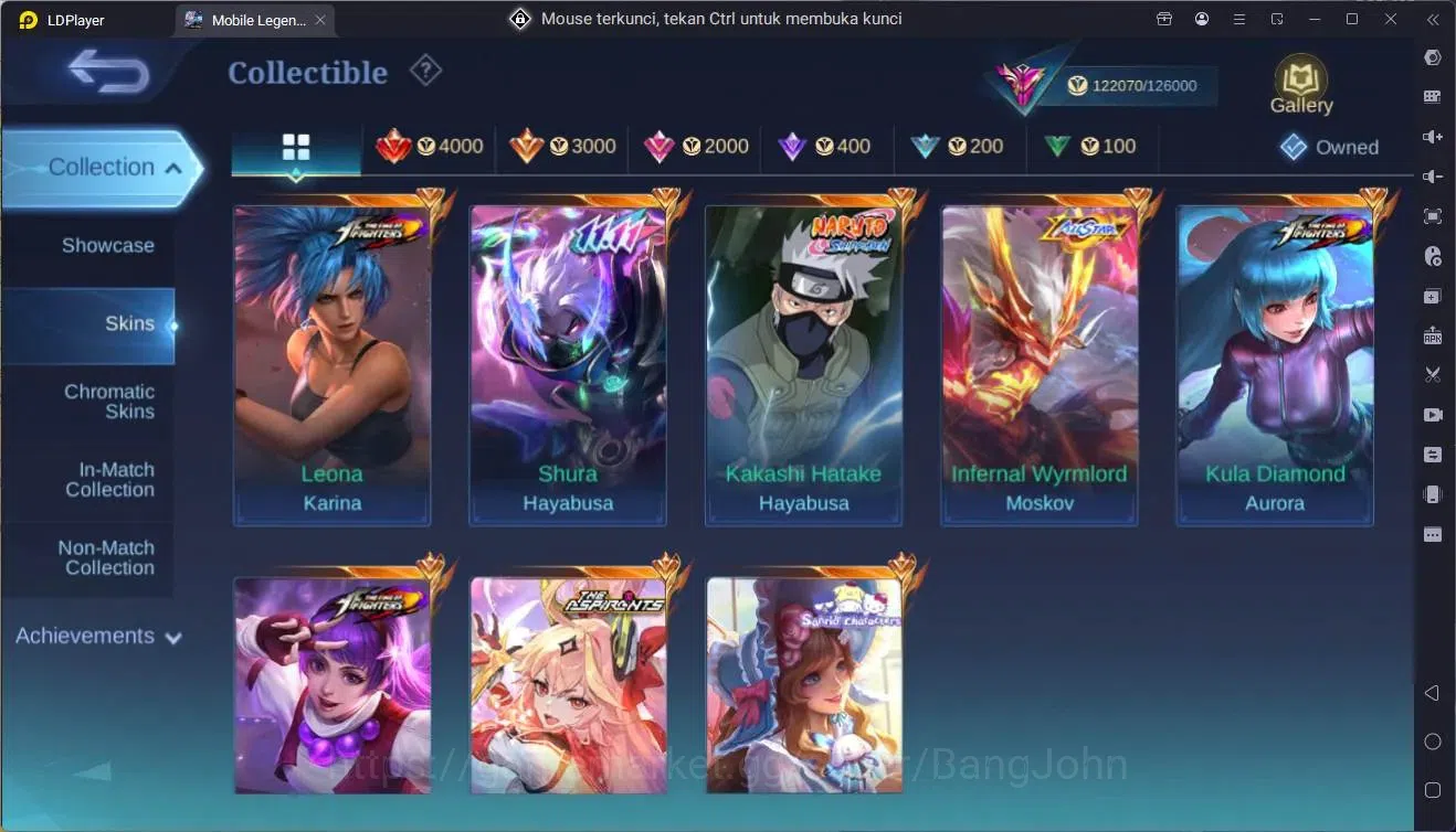 Mobile Legends: Bang Bang Accounts Global|Hero 132|Skin 360|Exalted|Legend Franco|ASP image 16