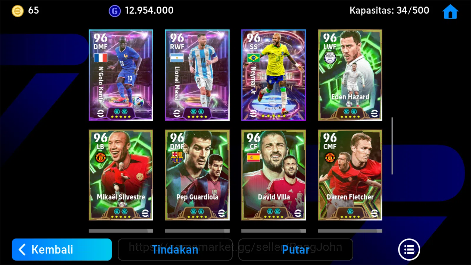 eFootball Accounts power 3207| dembele bigtime, delpiero epic, nedved image 6