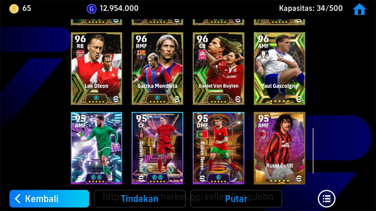 eFootball Accounts power 3207| dembele bigtime, delpiero epic, nedved image 7