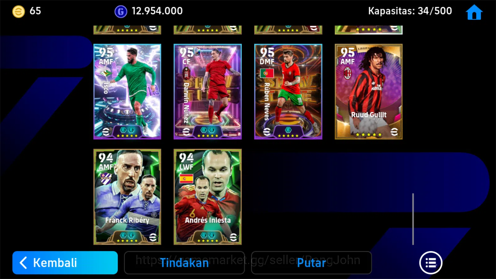 eFootball Accounts power 3207| dembele bigtime, delpiero epic, nedved image 8