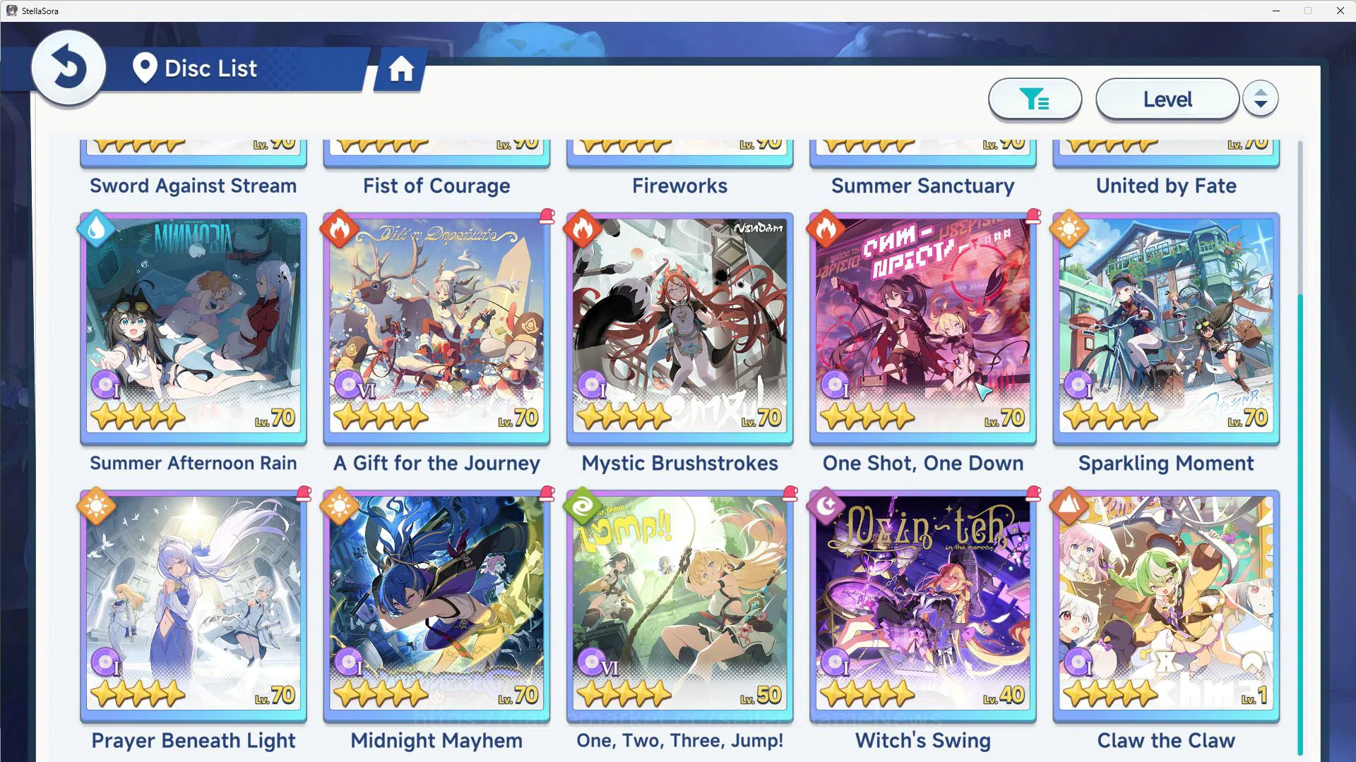 Stella Sora Accounts GLOBAL ENDGAME|10 SSR 4 Limited(Chitose,Fuyuka T1, image 16