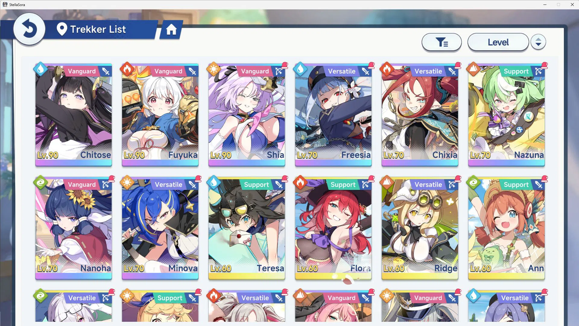 Stella Sora Accounts GLOBAL ENDGAME|10 SSR 4 Limited(Chitose,Fuyuka T1, image 20