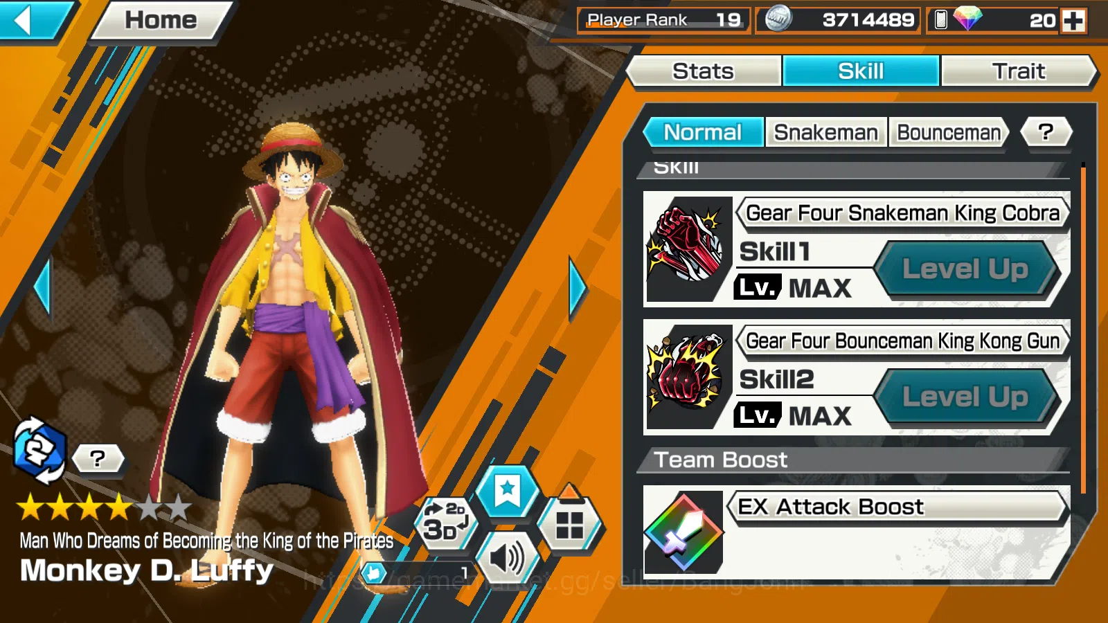 One Piece Bounty Rush Accounts GLOBAL|EX 4|1Max|WI Law,Bomo Kaido,BTKOTP Luffy,FE image 8