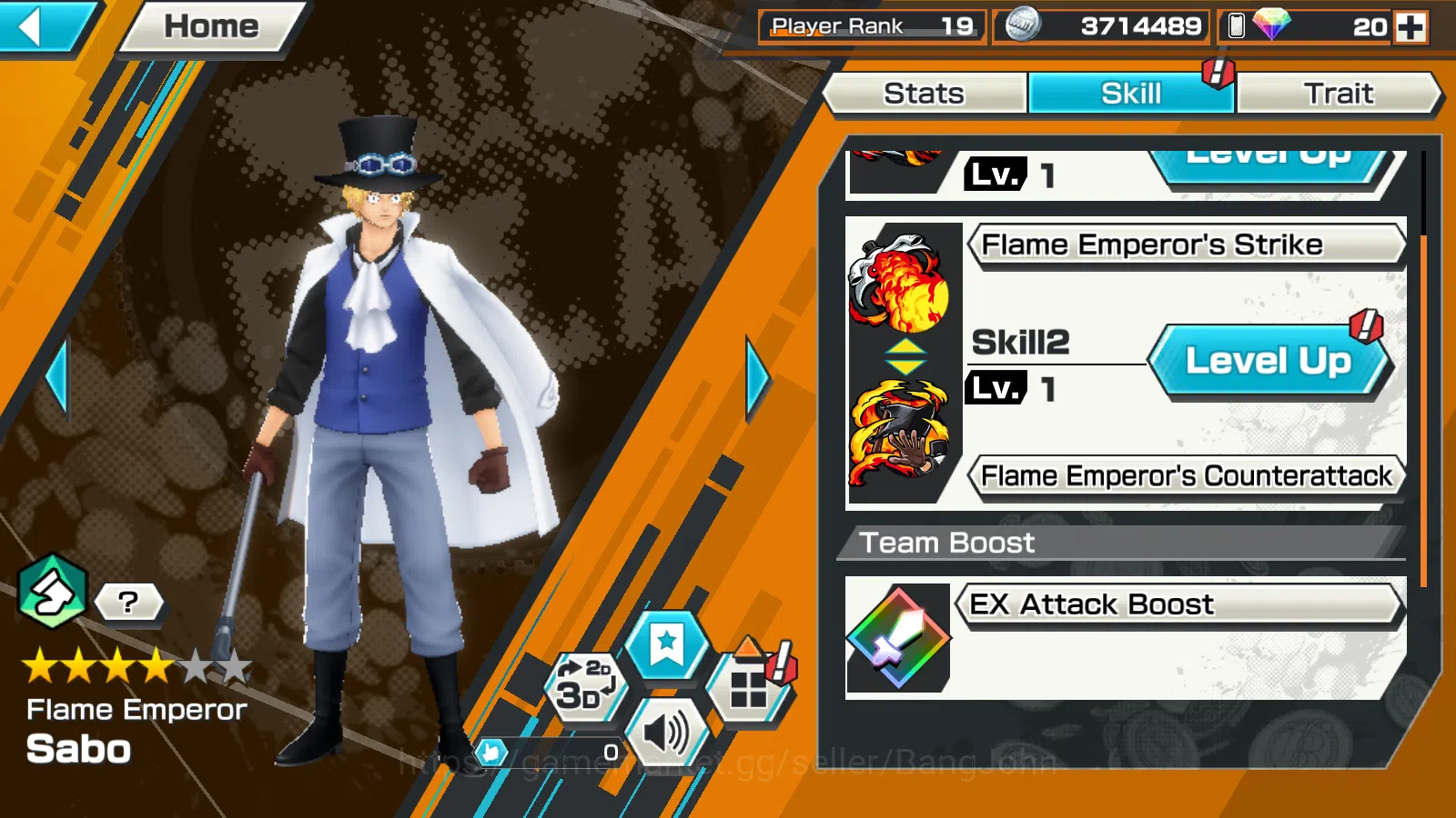 One Piece Bounty Rush Accounts GLOBAL|EX 4|1Max|WI Law,Bomo Kaido,BTKOTP Luffy,FE image 9