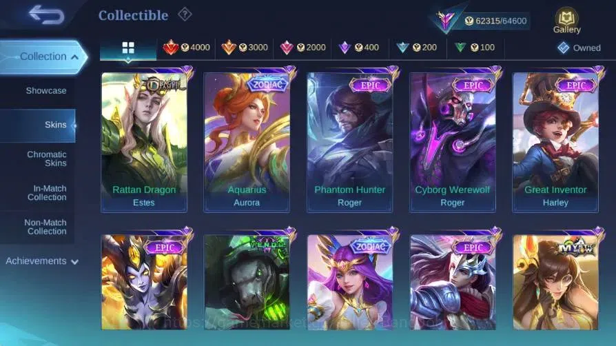 Mobile Legends: Bang Bang Accounts Global|Skin 213|Renowned|Aspirants Lesley|PRIME Gr image 10