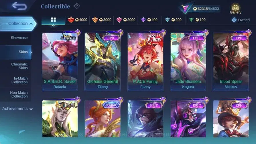 Mobile Legends: Bang Bang Accounts Global|Skin 213|Renowned|Aspirants Lesley|PRIME Gr image 11