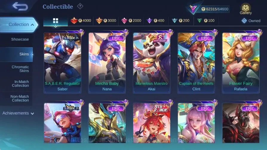 Mobile Legends: Bang Bang Accounts Global|Skin 213|Renowned|Aspirants Lesley|PRIME Gr image 12