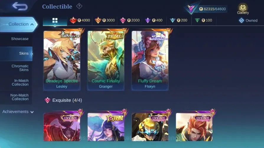 Mobile Legends: Bang Bang Accounts Global|Skin 213|Renowned|Aspirants Lesley|PRIME Gr image 14