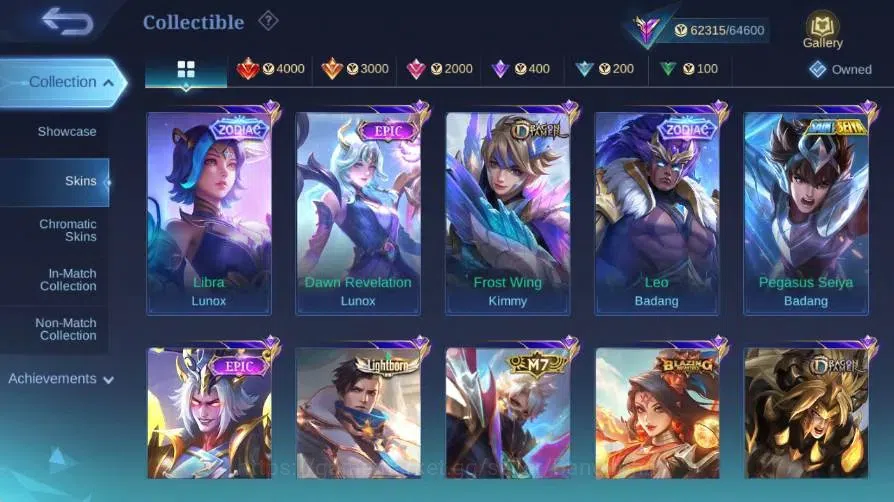 Mobile Legends: Bang Bang Accounts Global|Skin 213|Renowned|Aspirants Lesley|PRIME Gr image 7