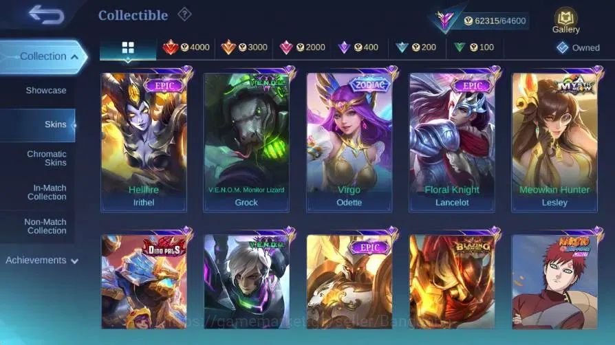 Mobile Legends: Bang Bang Accounts Global|Skin 213|Renowned|Aspirants Lesley|PRIME Gr image 9