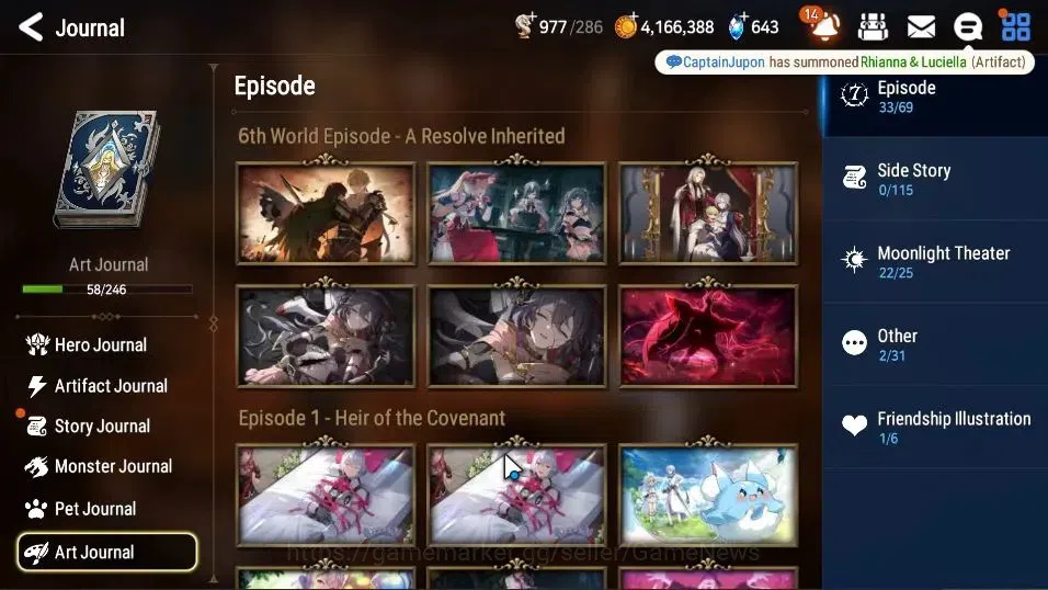Epic Seven Accounts GLOBAL Unverif|New Era|6 ML(LOT Scales,DB Senya,St image 16