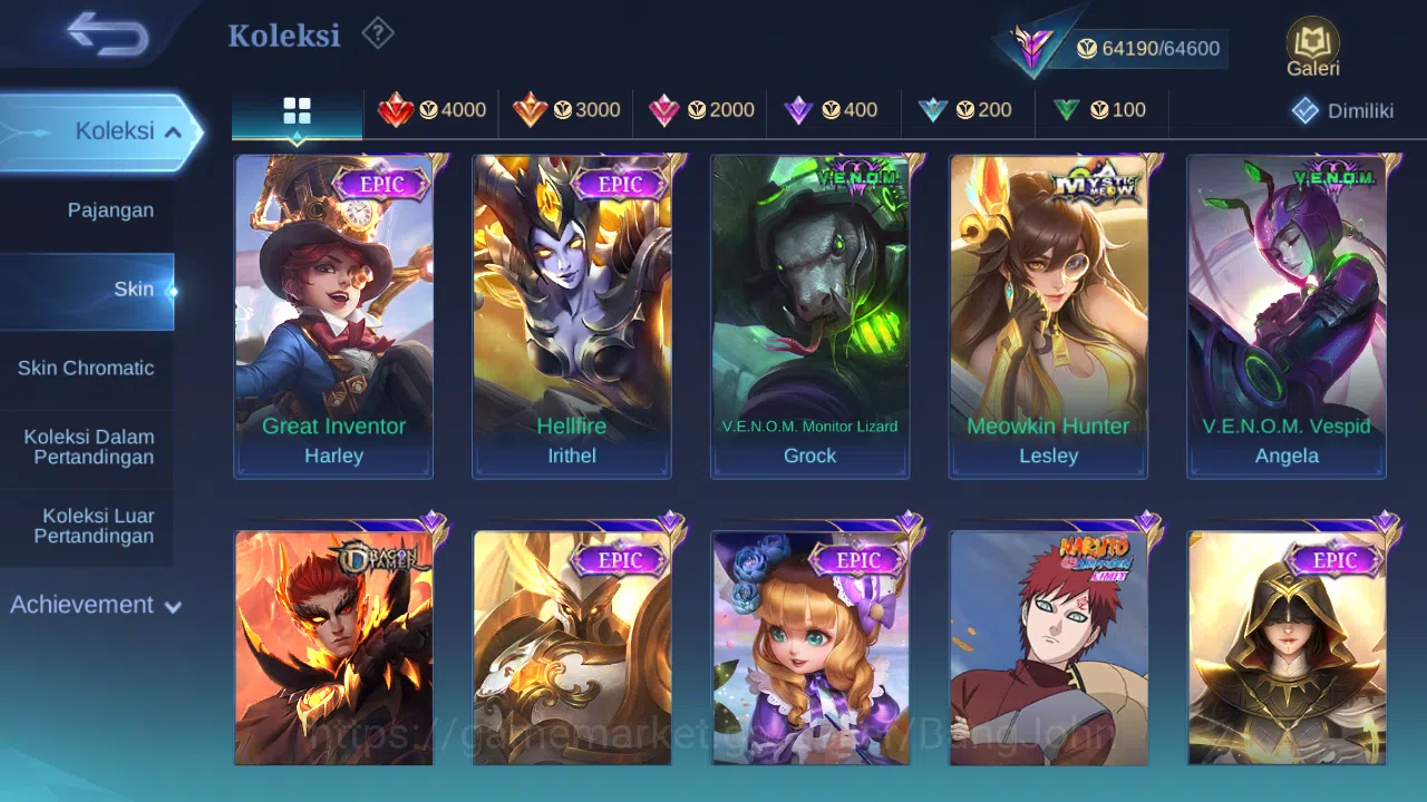 Mobile Legends: Bang Bang Accounts Hero 132 Skin 292 | Stunt Chou | Luckybox Odette,  image 5