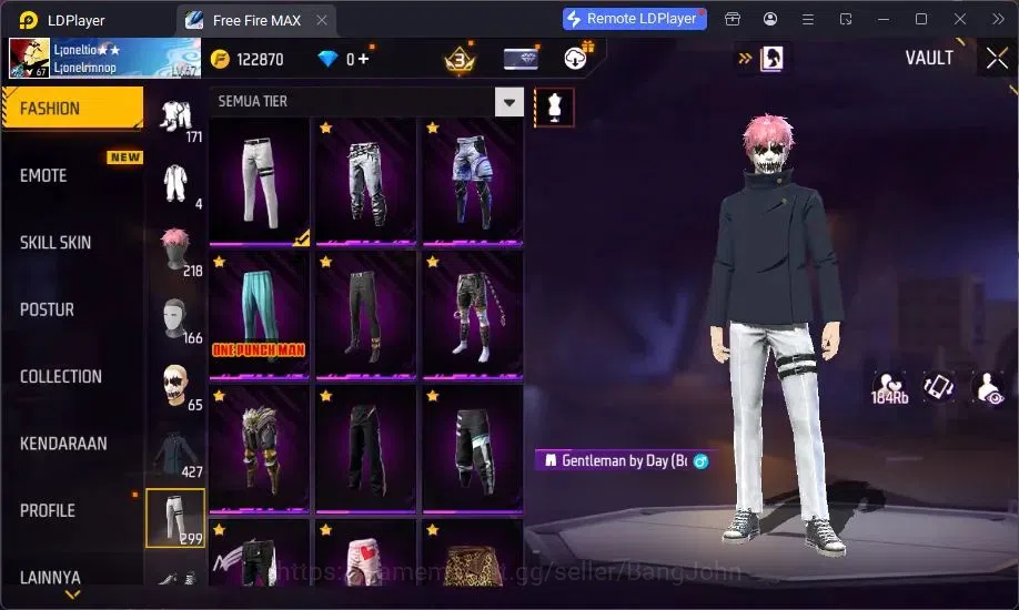 Free Fire Accounts Indonesia | M1887 Mamba Gnaw,UMP Booyah Day Lv5,Va image 12