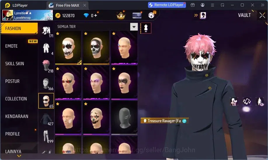 Free Fire Accounts Indonesia | M1887 Mamba Gnaw,UMP Booyah Day Lv5,Va image 14