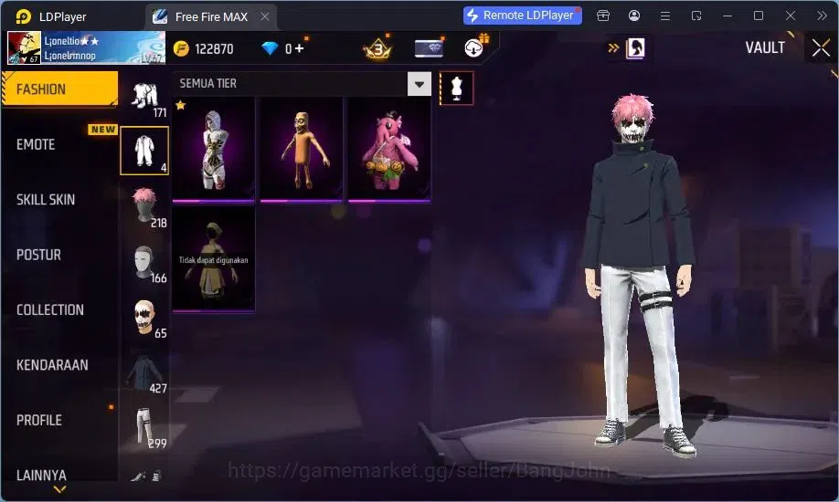 Free Fire Accounts Indonesia | M1887 Mamba Gnaw,UMP Booyah Day Lv5,Va image 17
