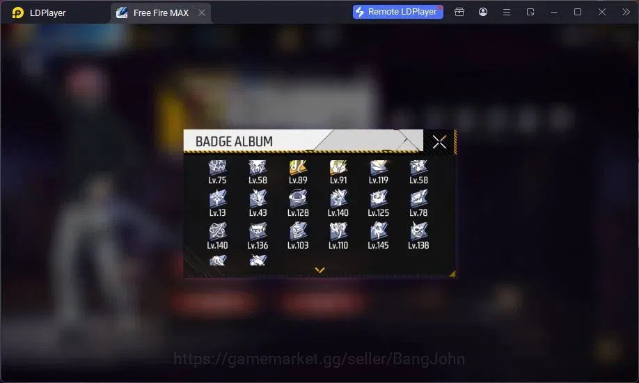 Free Fire Accounts Indonesia | M1887 Mamba Gnaw,UMP Booyah Day Lv5,Va image 19