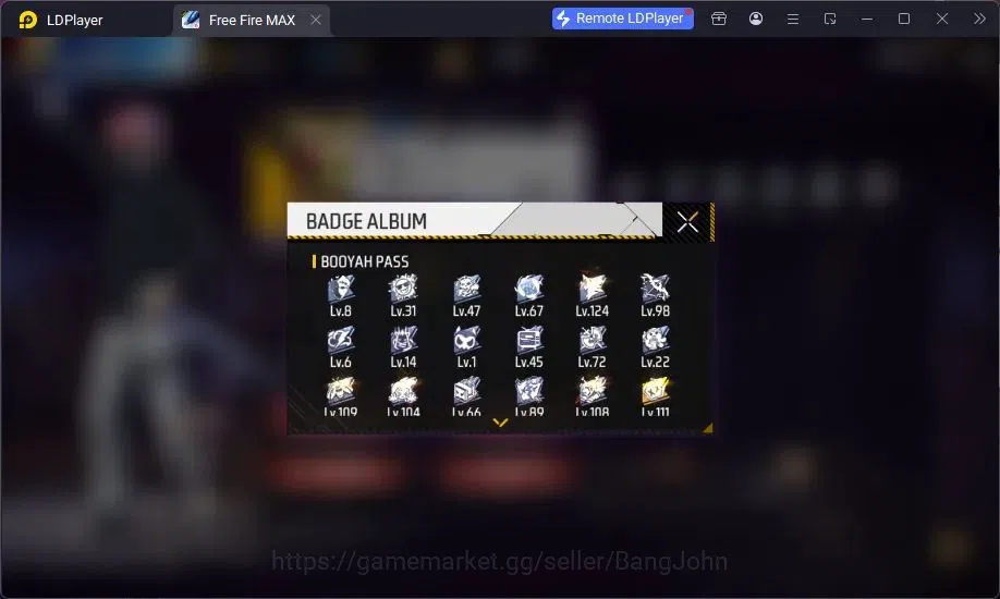 Free Fire Accounts Indonesia | M1887 Mamba Gnaw,UMP Booyah Day Lv5,Va image 20