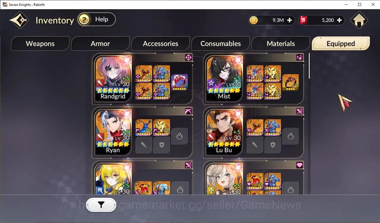 Seven Knights Re:Birth Accounts Global SEA|5,2K Ruby|2 TC6[Randgrid,Pascal]+Mist T image 11