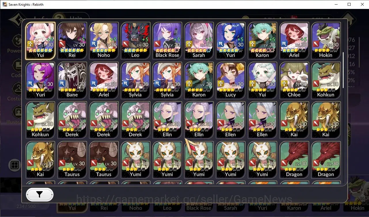 Seven Knights Re:Birth Accounts Global SEA|5,2K Ruby|2 TC6[Randgrid,Pascal]+Mist T image 4