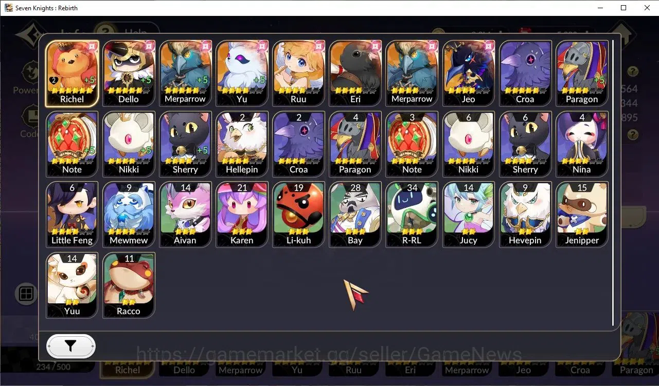 Seven Knights Re:Birth Accounts Global SEA|5,2K Ruby|2 TC6[Randgrid,Pascal]+Mist T image 5