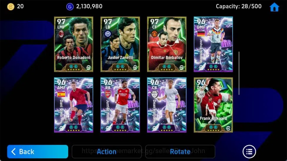 eFootball Accounts Android|PW 3191|Naruto Aubameyang, Eden Hazard Epi image 3