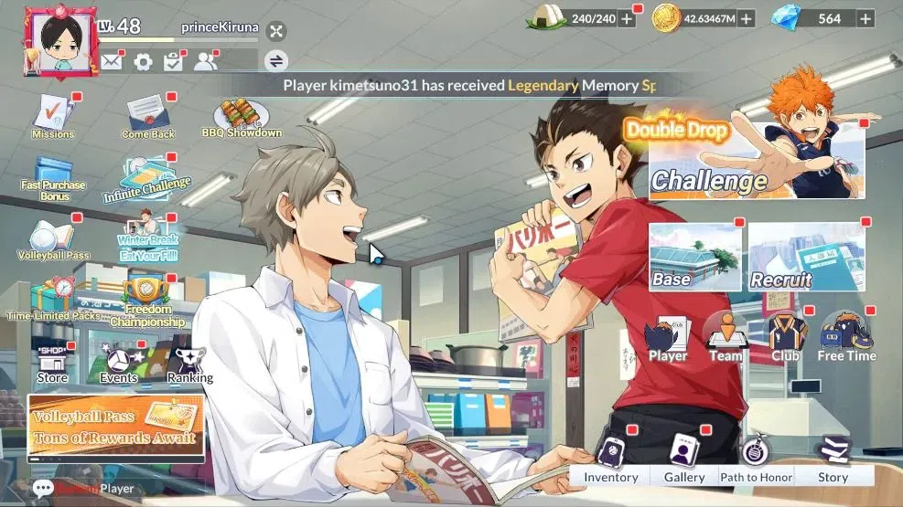 HAIKYU!! FLY HIGH Accounts SEA Lvl 48|4 SP [Keiji Blazing,Tetsuro Firework,To image 1