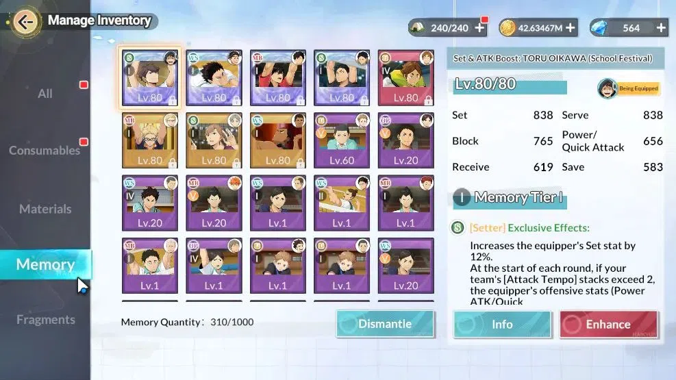 HAIKYU!! FLY HIGH Accounts SEA Lvl 48|4 SP [Keiji Blazing,Tetsuro Firework,To image 11