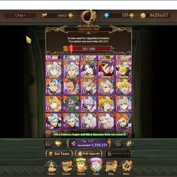 The Seven Deadly Sins: Grand Cross Endgame Global|1,2M CC|153 DM+30 LS|1 LR+6 UR|Elizabeth,N  image 1